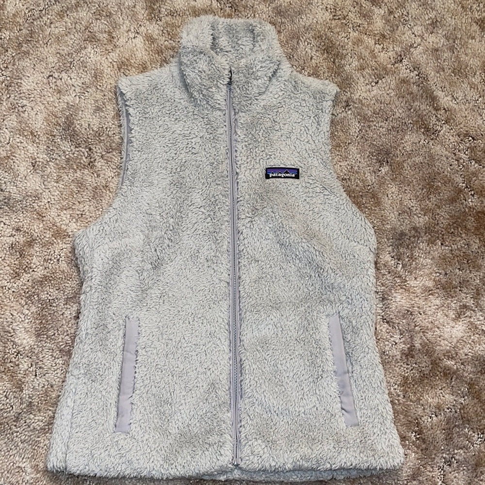 Patagonia Grey Fuzzy Vest